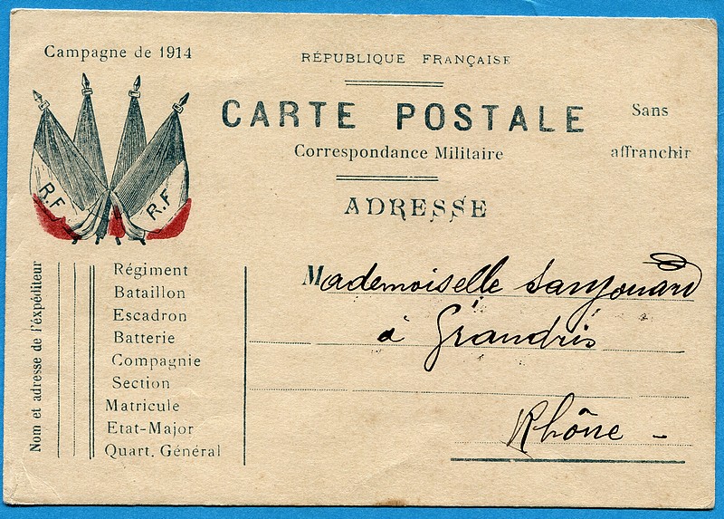 Cpa Carte Postale Correspondance Militaire Guerre Ebay